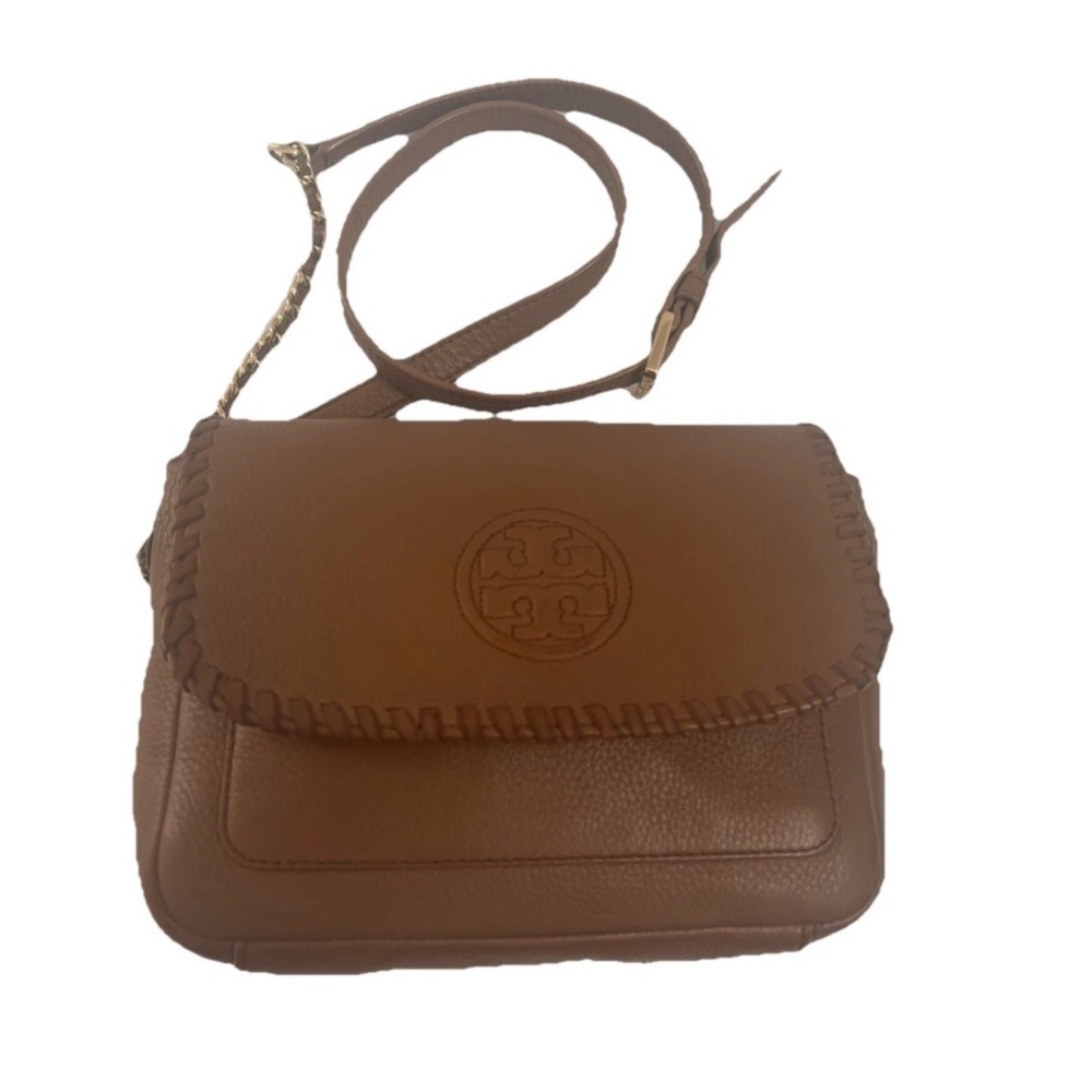 Tory Burch Crossbody handbag Camel Leather Shoulderbag tote - Picture 4 of 15